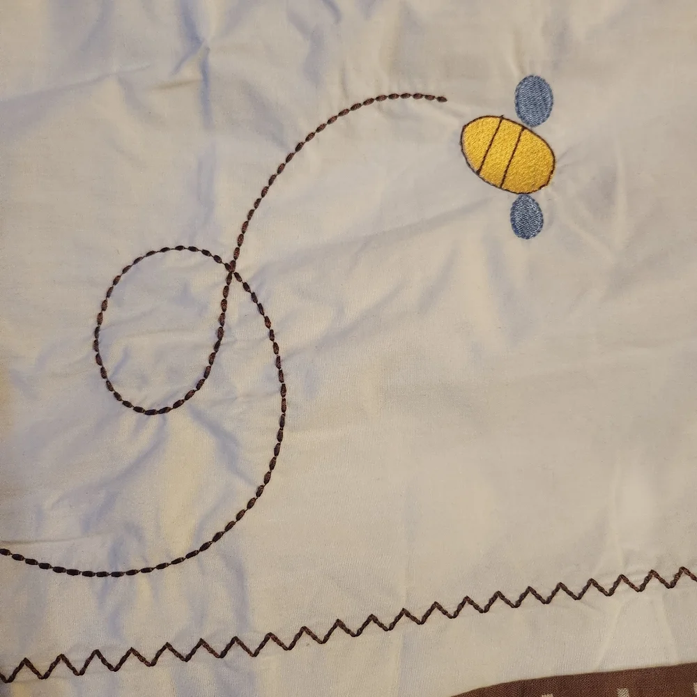 Disney Baby Bee Curtain Valance 58x14 Neutral Nursery Window Panel
